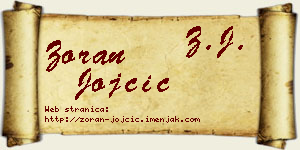 Zoran Jojčić vizit kartica